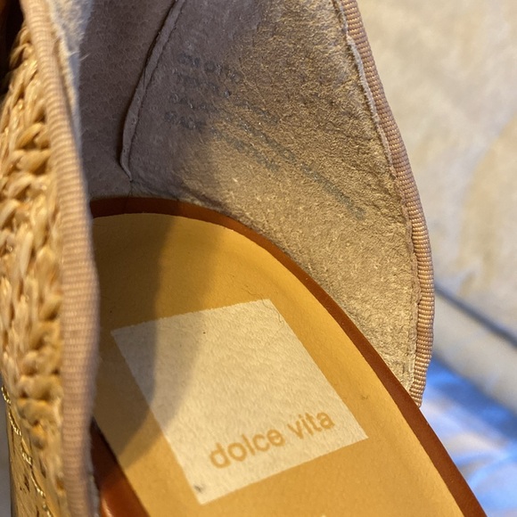 Dolce Vita Cork and Raffia Sz. 8 Platform Wedge - Picture 8 of 8